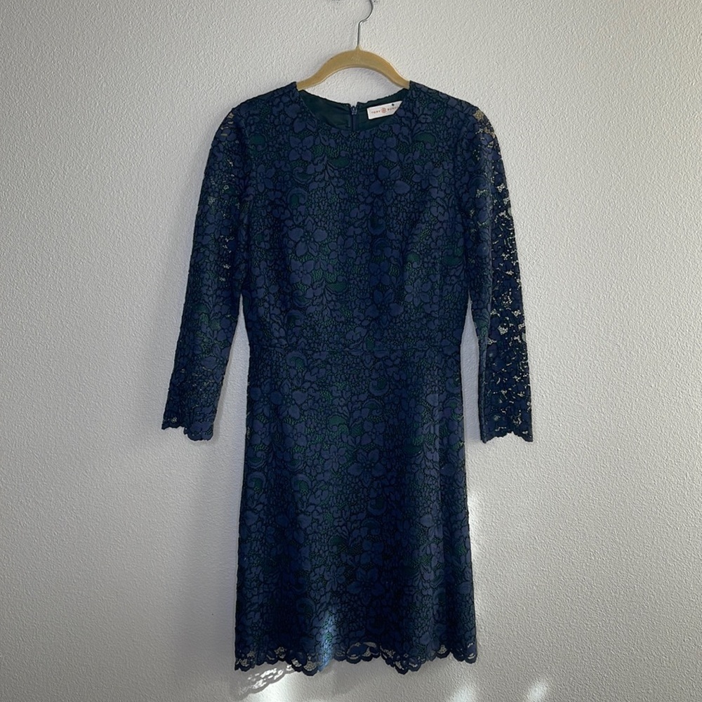 TORY BURCH Lace Pattern Mini Dress